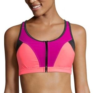 Xersion  Zip Front Bra   New